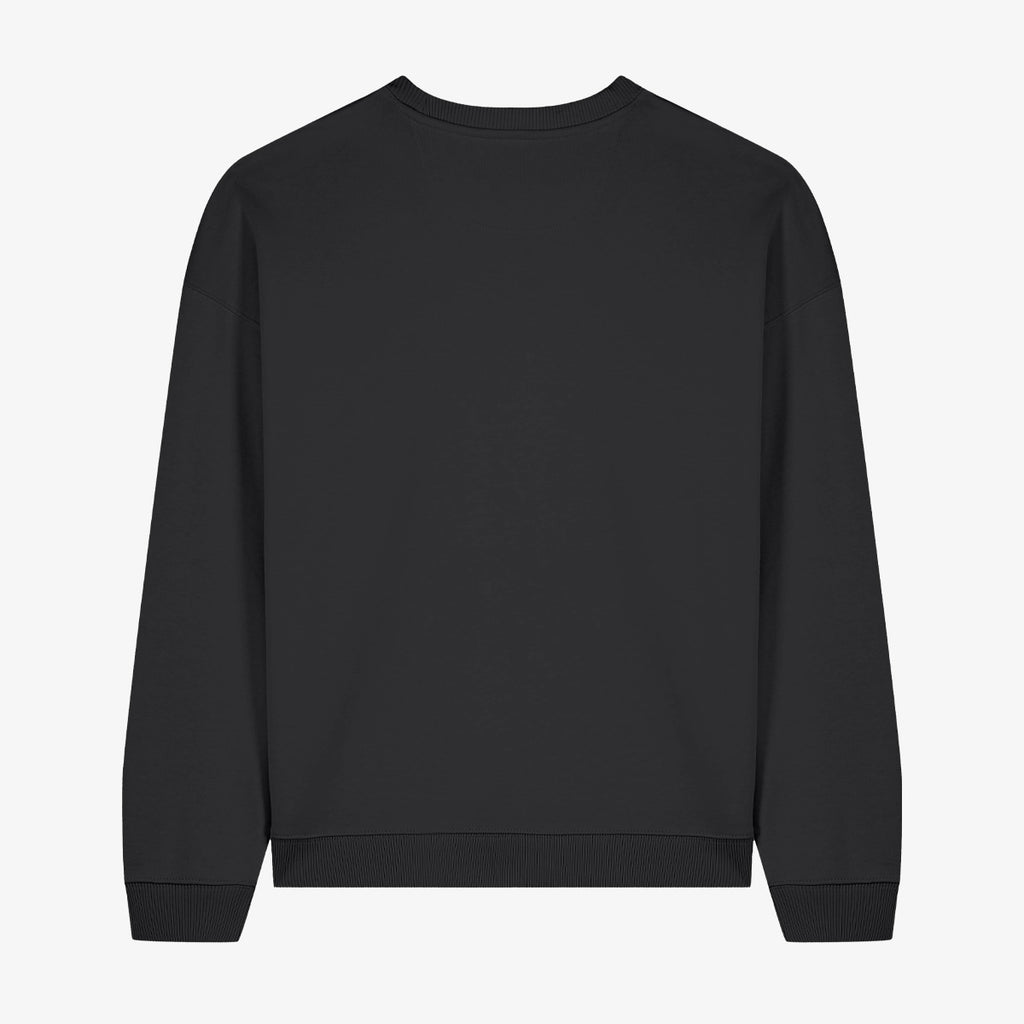 Schwarzer Wendekind Crewneck ohne Rückendruck im minimalistischen Streetwear Design