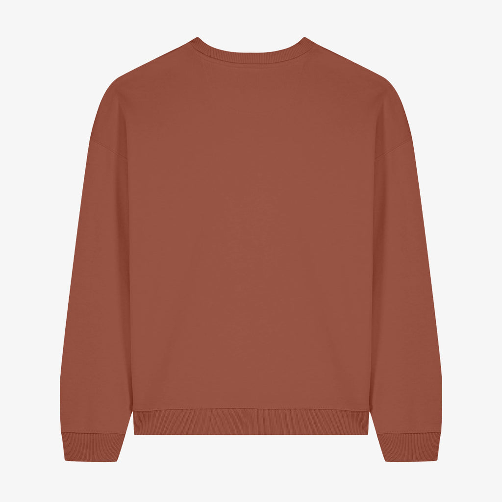 Wendekind Glück Auf Crewneck Braun Rückseite