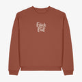 Wendekind Glück Auf Crewneck Braun Vorderseite