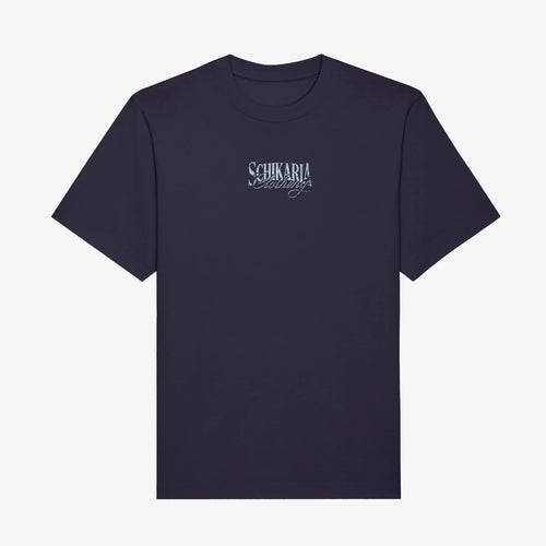 Schikaria 50ccm Schwalbe Shirt navy Vorderseite
