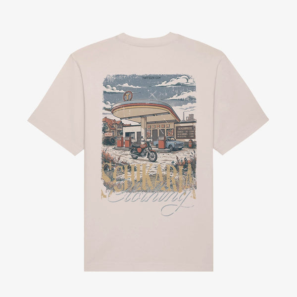 Schikaria | 50ccm Tankstellen Shirt whitesand