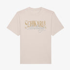 Schikaria 50ccm Tankstellen Shirt whitesand Vorderseite