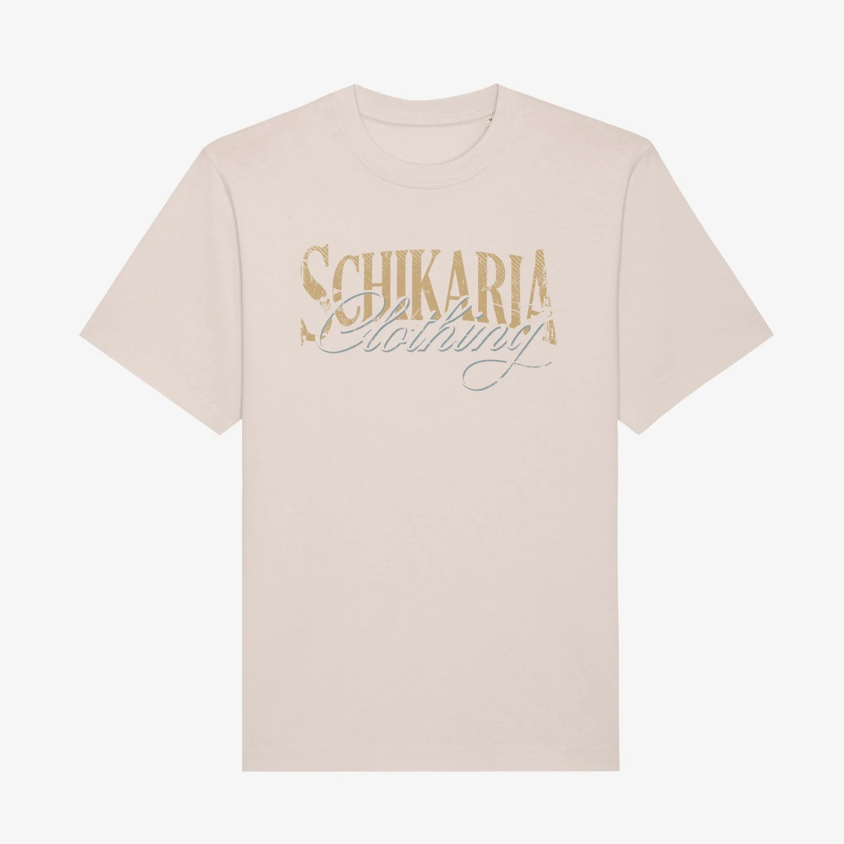 Schikaria 50ccm Tankstellen Shirt whitesand Vorderseite