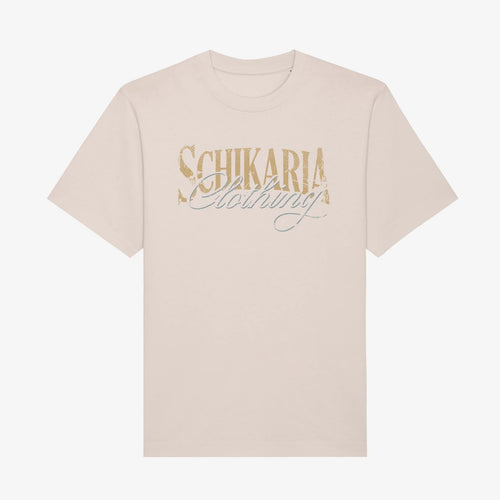 Schikaria 50ccm Tankstellen Shirt whitesand Vorderseite
