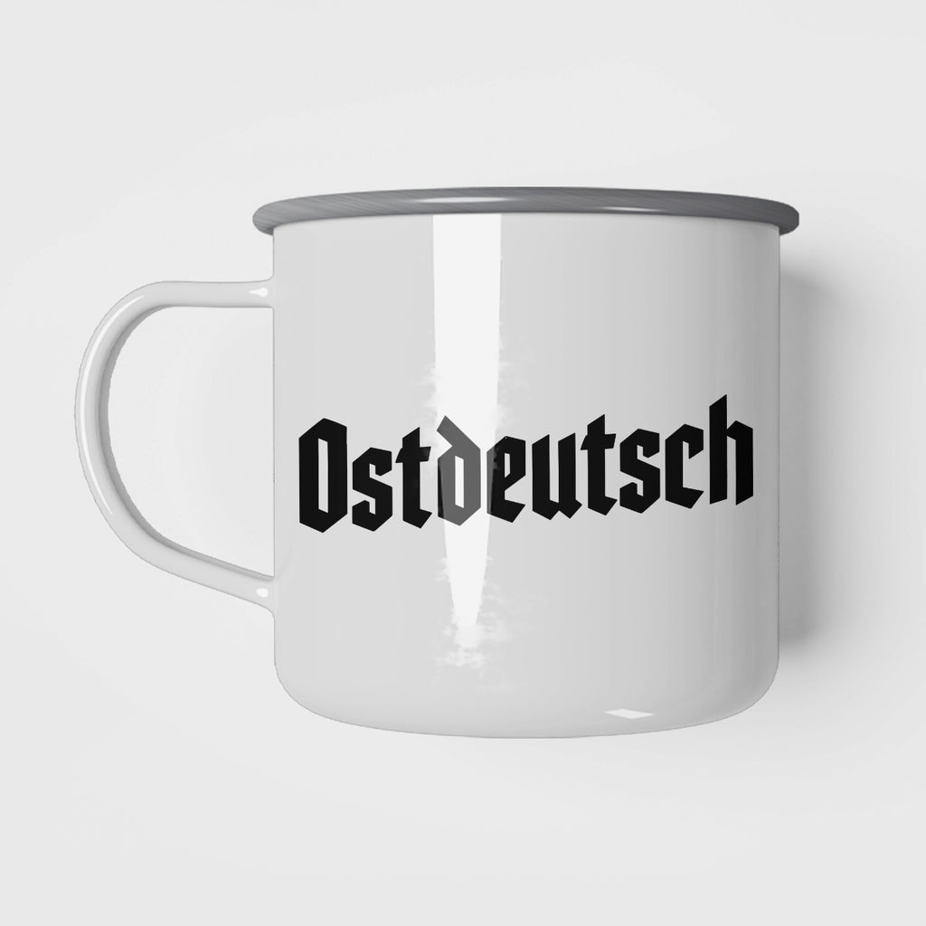 Wendekind Emaille Tasse Ostdeutsch Ansicht 1