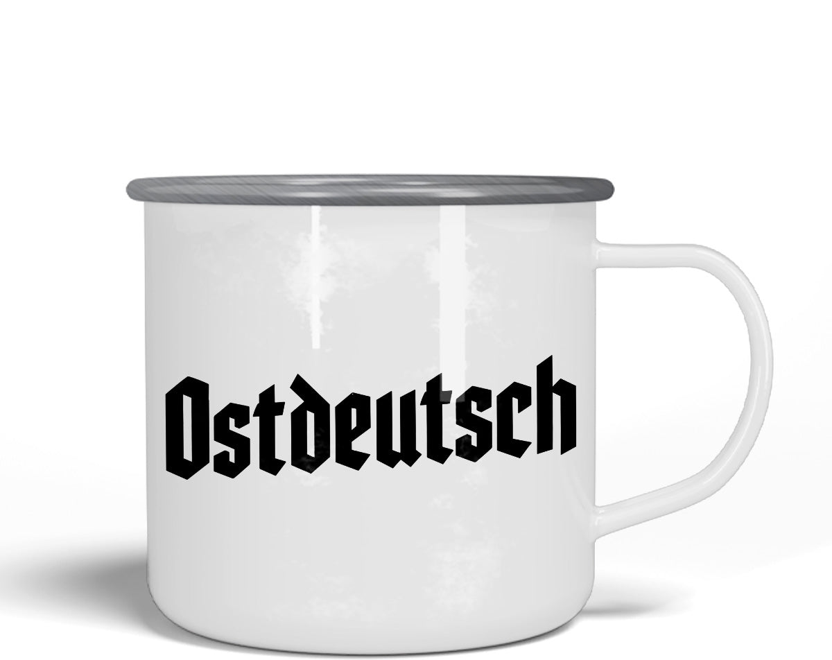 Wendekind Emaille Tasse Ostdeutsch Ansicht 2