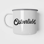Wendekind Emaille Tasse Ostverliebt Ansicht 1