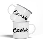 Wendekind Emaille Tasse Ostverliebt Ansicht 3