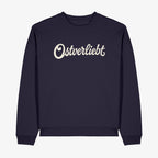 Wendekind Ostverliebt Crewneck navy Vorderseite