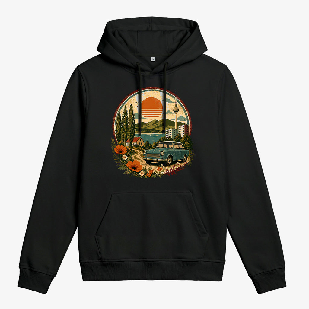 Wendekind Trabi Hoodie schwarz Vorderseite